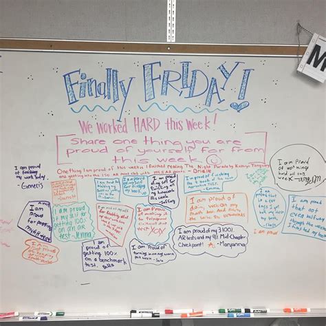Encourage creative and critical thinking. . Friday whiteboard prompts
